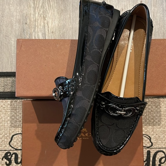 NIB Coach Fortunata Black Loafers - Picture 5 of 7